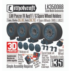 1/35 LAH Panzer IV Ausf.F/G Spare Wheel Holders