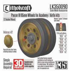 1/35 Panzer III 95mm Wheels for Academy/Airfix Kits