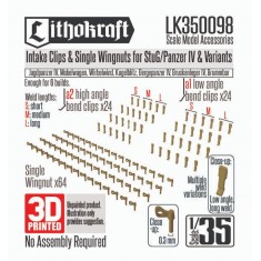1/35 StuG/Pz IV and Variants Intake Clips and Single Wingnuts