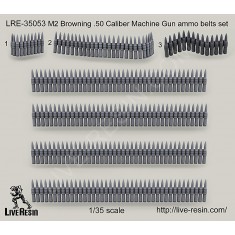1/35 M2 Browning .50 Caliber Machine Gun Ammo Belts Set