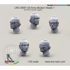 1/35 US Army Modern Heads with ESS Crossbow Goggles