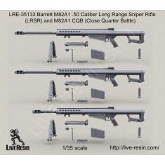 1/35 Barrett M82A1 .50 Caliber Long Range Sniper Rifle (LRSR) and M82A1 CQB
