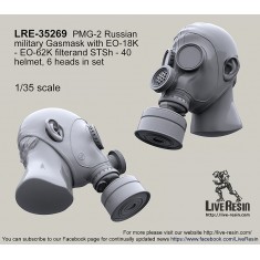1/35 Russian Military Gas Masks PMG-2 with EO-18K - EO-62K Filter and STSh