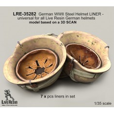 1/35 WWII German Steel Helmet Liner for Live Resin German Helmets