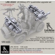 1/35 US Quadrobike Upgrade set - Front & Rear Stowage Vol.2: Hand Weapons