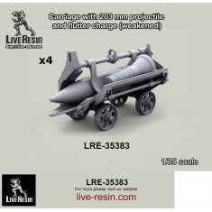 1/35 Carriage with 203mm Projectile and Flutter Charge (Weakened)