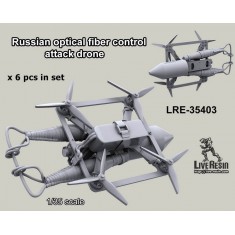 1/35 Russian Attack Drone on Quadrat Base and Optical Fiber Control
