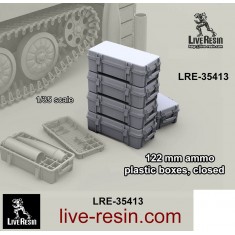 1/35 122mm Ammo Plastic Boxes, Closed