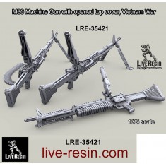 1/35 Vietnam War M60 Machine Gun with Opened Top Cover