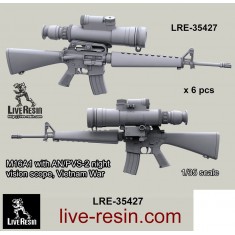 1/35 Vietnam War M16A1 with AN/PVS-2 Night Vision Scope