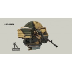 1/35 Russian T-90 AA Gun Mount with 12.7mm Gun Kord / Utes with Antirad Hatch Cover