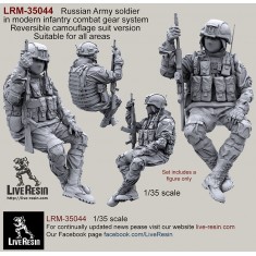 1/35 Russian Soldier in Modern Infantry Combat Gear System in Reversible Camo Suit V6