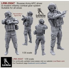 1/35 Russian APC Driver in Modern Infantry Combat Gear System in Reversible Camo Suit V9