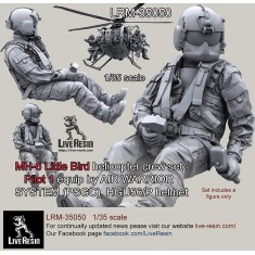 1/35 MH-6 Little Bird Helicopter Crew set - Pilot #1 (left) for Kitty Hawk kit #KH50004