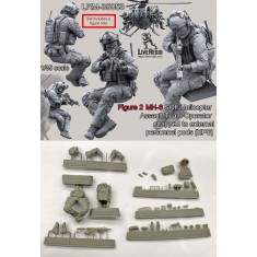 1/35 MH-6 SOF Helicopter Assault Team Operator #2 for Kitty Hawk Little Bird kit #KH50004