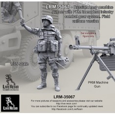 1/35 Russian Machine Gunner w/PKM in Modern Infantry Combat Gear Set 20. Field Uniform