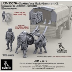 1/35 Russian Mortar Gunner set 2 for LRE35362-363 120mm Mortar set