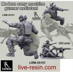 1/35 Modern Army Machine Gunner Assistant