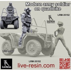 1/35 Modern Army Soldier on Quadbike