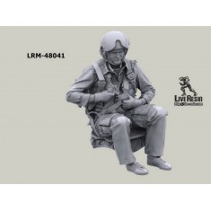 1/48 Soviet Helicopter Pilot Inside Cabin, w/S4U Parashute System, Afghan War #10