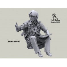 1/48 Soviet Helicopter Pilot Inside Cabin w/Cardholder, Afghan War #11