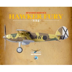 1/24 Hawker Fury in Spanish Service Full 3D-Printed kit