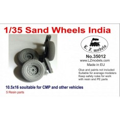 1/35 CMP Sand Wheels India 10.5x16in