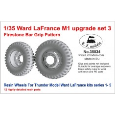 1/35 Ward LaFrance M1 Upgrade set Vol.3 - Firestone Bar Grip Wheels