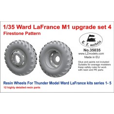 1/35 Ward LaFrance M1 Upgrade set Vol.4 - Firestone Pattern Wheels