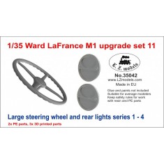 1/35 Ward LaFrance M1 Upgrade set #11 Large Steering Wheel, Rear Lights