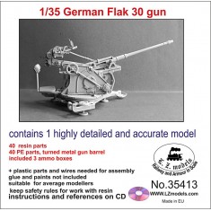 1/35 German Flak 30 Gun (Full kit, Resin & Photo-etch parts)