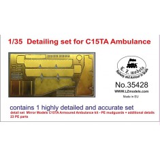 1/35 Detail Set for Mirror Models C15TA Armoured Ambulance (Mudguards+add. 23 PE Parts)