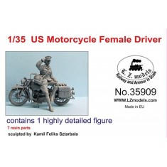 1/35 US Motorcycle Female Driver (1 Figure)