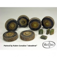 1/48 Supacat Coyote Wheels (6pcs) & Jerrycans (4pcs) for Airfix kits