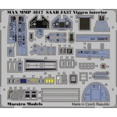 1/48 Saab JA37 Viggen Interior Detail-up Set for Tarangus kit (1 photo-etched sheet)