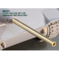 1/35 Jagdpanzer 38(t) Hetzer-Starr 7.5cm Pak 39/1 L/48 Gun Barrel for Trumpeter kits