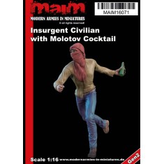 1/16 Insurgent Civilian with Molotov Grenade
