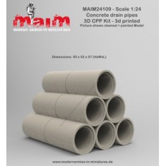 1/24 Concrete Drain Pipes