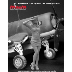 1/32 Pin-up Girl #2 - "We Salute You"