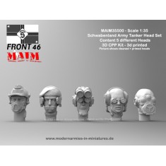 1/35 Schwabenland Army Tanker Head Set (5pcs)