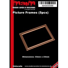 Picture Frames / Bilderrahmen (5pcs, each dimensions: 33mm x 23mm)