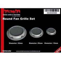 1/35 Round Fan Grille Set (3pcs)