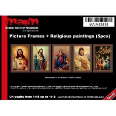1/48 - 1/16 Picture Frames + Religious paintings #Set 1