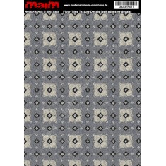 1/48 - 1/16 Floor Tiles Texture Decals (self adhesive, 24cm x 17cm)