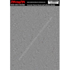 1/48 - 1/16 Concrete Texture Decals (self adhesive, 24cm x 17cm)