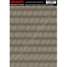 1/48 - 1/16 Stone Floor Texture Decals (self adhesive, 24cm x 17cm)