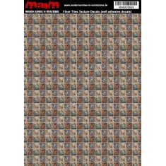 1/48 - 1/16 Floor Tiles Texture Decals (self adhesive, 24cm x 17cm)