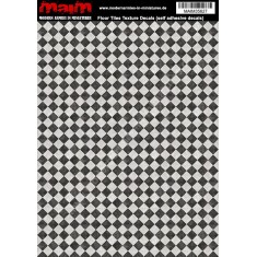 1/48 - 1/16 Floor Tiles Texture Decals (self adhesive, 24cm x 17cm)
