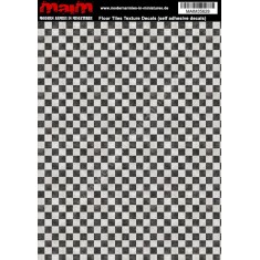 1/48 - 1/16 Floor Tiles Texture Decals (self adhesive, 24cm x 17cm)