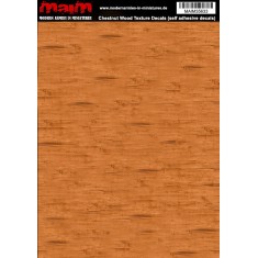 1/35 Chestnut Wood Texture Decals (self adhesive, 24cm x 17cm)